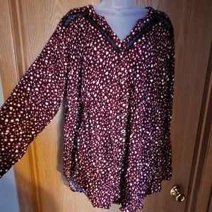 NWT Torrid Emma Babydoll Rayon Slub Lace Trim Tunic